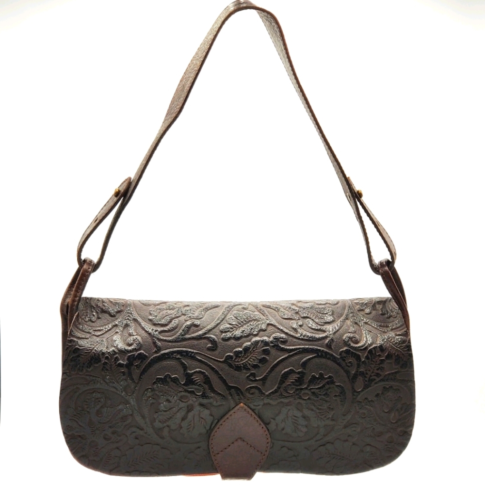 Kenzo Embossed Leather Handbag